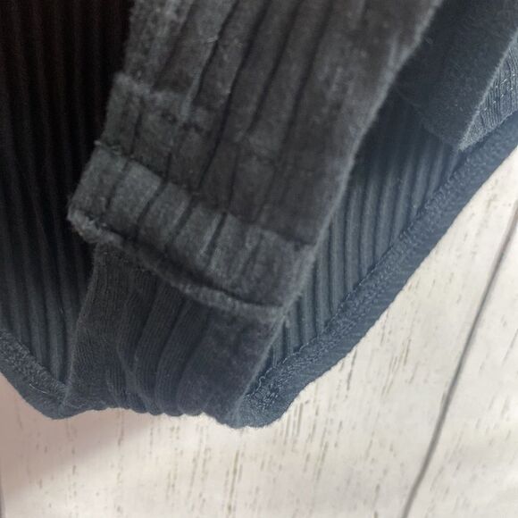 Zara Womens Black Long Sleeve Square Neck Bodysuit - Picture 8 of 11